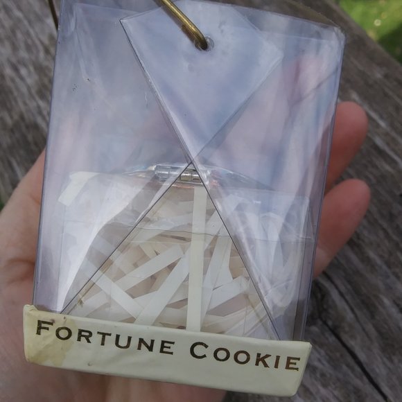 Lenox Silverplated Faux Gold Fortune Cookie Gift Of Love Marriage Proposal - Picture 5 of 15